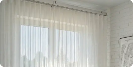 Fényáteresztő függönyök