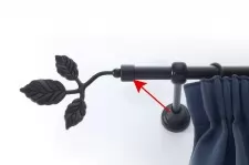 16mm végzáró Ág fekete 2db/csomag