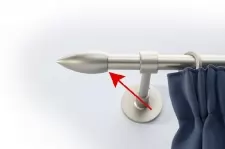 16mm végzáró Jégcsap matt króm 2db/csomag