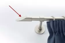 16mm végzáró Rúzs matt króm 2db/csomag