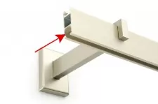 Elegante profil alu-szatén 200cm