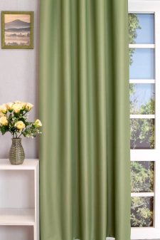 Peter - zöld dimout sötétítő függöny egyedi méretre varrva