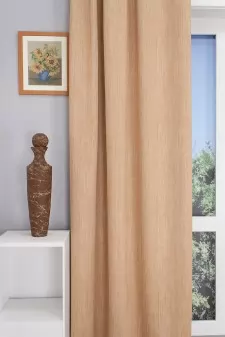 Bastia - arany barna, cirkás dimout sötétítő függöny egyedi méretre varrva