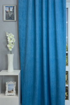 Bastia - kék dimout sötétítő függöny egyedi méretre varrva