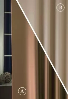 Pierrot - Kétoldalas  nugát-cappuccino dim-out függöny egyedi méretre varrva