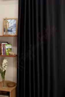 Arabela - Fekete színű dimout sötétítő függöny egyedi méretre varrva
