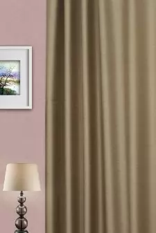 Perth - szürkésbarna dimout sötétítő függöny egyedi méretre varrva