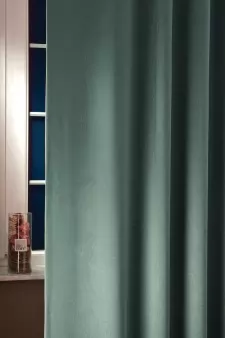 Hermes - Türkizszínű szaténfényű erezetmintás dimout sötétítő függöny egyedi méretre varrva