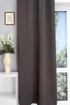 San Diego/150/316 – Grafitszürke  üni dimout sötétítő függöny egyedi méretre varrva