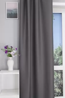 PETER 31 - Galambszürke  színű, sima szövésű üni dimout sötétítő függöny egyedi méretre varrva