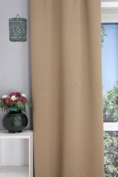 Pittsburgh-világosbarna színű dimout sötétítő függöny egyedi méretre varrva