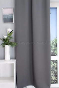 Pittsburgh - szürke színű dimout sötétítő függöny egyedi méretre varrva
