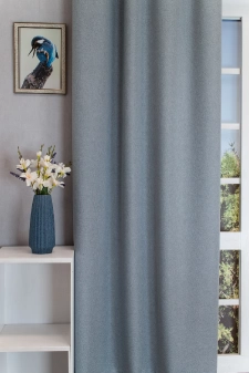 Super Blackout - Szürkéskék színű 100% blackout fényzáró függöny egyedi méretre varrva