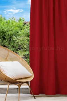 Solar - rubin színű UV-álló, vízálló kültéri sötétítő függöny teraszra, erkélyre egyedi méretre varrva