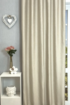 Vendel - Tejeskávé színű szövött mintás dekorfüggöny egyedi méretre varrva