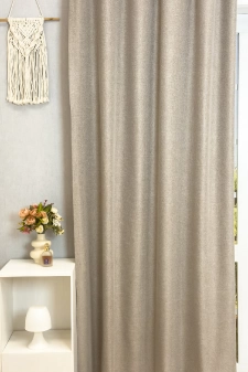 Donovan - Nugátbarna színű, könnyed anyagú blackout sötétítő függöny egyedi méretre varrva