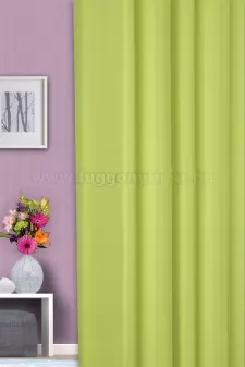 Kiwi színű üni dimout sötétítő függöny egyedi méretre varrva