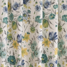 Twister Jardins - Kerti virágos dekorvászon függöny egyedi méretre varrva