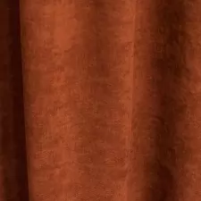 Ramon/280/13 – Egyik oldalán bársonyos szövésű, rozsdabarna  sötétítő egyedi méretre varrva