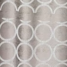 Larix szürke színű karikás sötétítő függöny egyedi méretre varrva