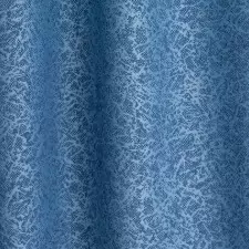 Gordon – Galambkék, azurkék színű, cirkás mintájú dekorációs, sötétítő függöny egyedi méretre varrva