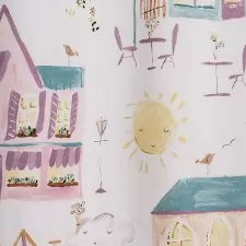 Twister city life - gyerekszobai vászon dekorfüggöny egyedi méretre varrva