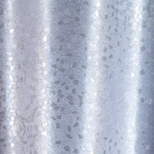 Ezüstszürke színű mozaikmintás, kétoldalas  szatén fényű jacquard dekor egyedi méretre varrva