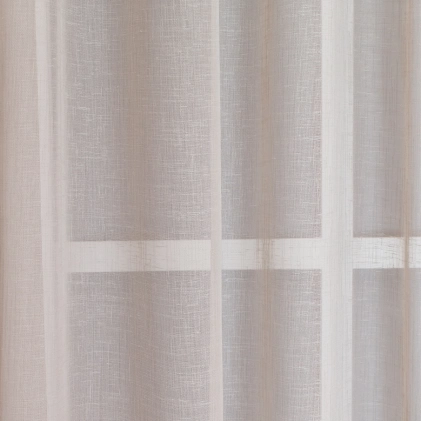 Nugát színű batiszt jellegű,tetra sablé függöny egyedi méretre varrva
