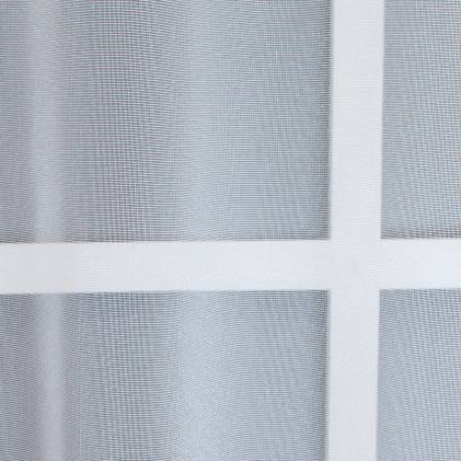 Riva – fehér fényáteresztő organza függöny, ólomzsinóros egyedi méretre varrva