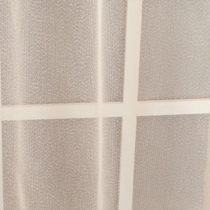 Nara – Apró pontos krém Jacquard függöny, ólomzsinóros egyedi méretre varrva