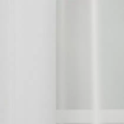 Finom szálú, puha, ekrü színű, sablet függöny, ólomzsinóros egyedi méretre varrva