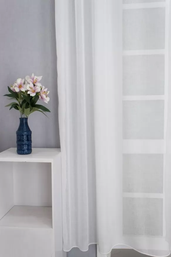 Fehér natúr hatású sablé függöny 1190261569