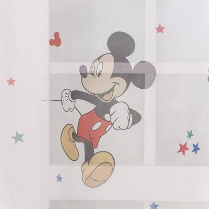 Miki egeres fényáteresztő gyerekszobai függöny, ólomzsinóros egyedi méretre varrva