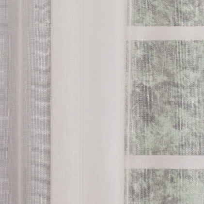 Borgo - Rusztikus szövésű bézs színű jacquard függöny, ólomzsinóros egyedi méretre varrva