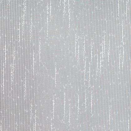 Fehér színű, vasaláskönnyített fényáteresztő jacquard függöny, szórt mintával egyedi méretre varrva