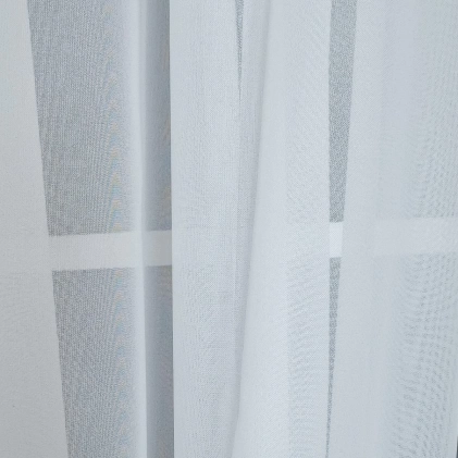 Tört fehér/ekrü színű, prémium voile függöny egyedi méretre varrva