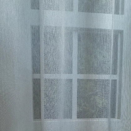 Rosemary - Ezüst színű selymes fényű jacquard függöny egyedi méretre varrva