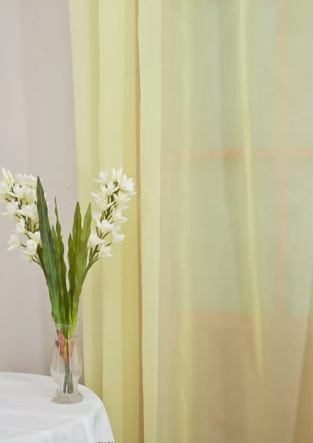 Citromsárga színű voile függöny 11101/300/07