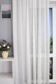 Bochum-Nagy sávmintás ecrü sablé függöny egyedi méretre varrva
