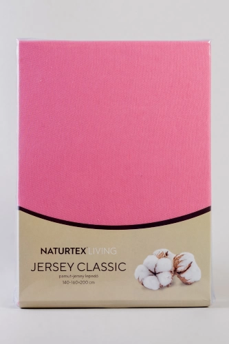 Naturtex Jersey matt rózsaszín lepedő 140-160x200 cm