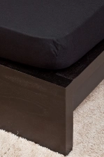 Naturtex Jersey fekete lepedő 80-100x200 cm