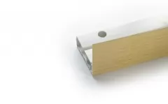 Műanyag függönysín, előlap, natúr, 5 cm