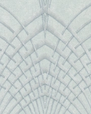 Vlies tapéta, Marburg Modernista/Urban Spaces 32252 Art Deco hegyes ívek szürke szürkészöld ezüst fénylő mintafelület tapéta