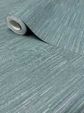 Türkiz tapéta, vlies, fényes, vízszintes csíkokkal, Rasch 834239