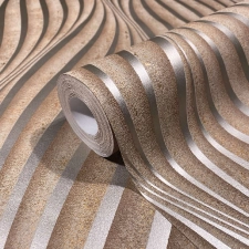 Bronz fényes hatású mosható vlies tapéta, Marburg, City Glow, 34262