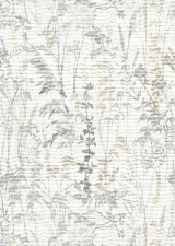 Tört fehér alapon szürke színű növényi mintás vlies tapéta, Erismann Casual Chic, 10258-14