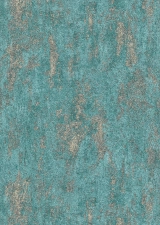 Türkiz színű, betonfal hatású vlies tapéta, Erismann Casual Chic, 10273-18